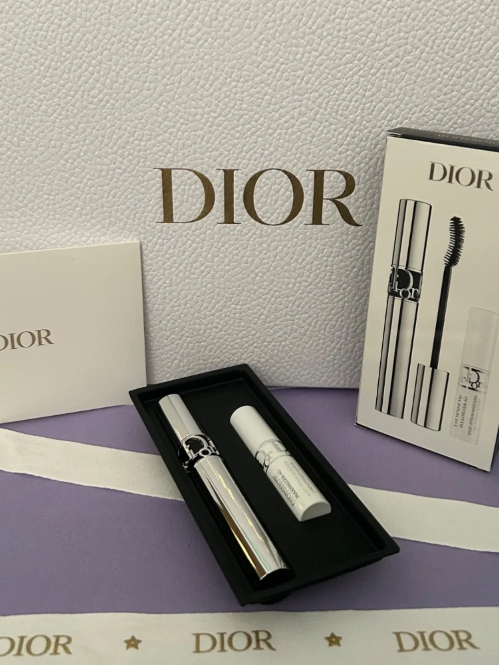 Dior Diorshow Iconic Overcurl Mascara and Serum Set Black Noire #090 NIB